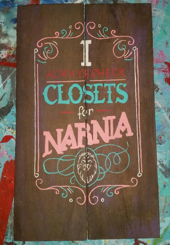 Tekstbord Narnia
